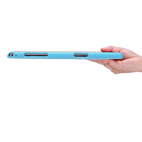 Samsung Galaxy Tab A 9.7 Hülle – MoKo Ultra Slim PU Leder Tasche Schutzhülle Schale Smart Case mit Auto Sleep / Wake up Funktion und Standfunktion für Galaxy Tab A 9.7 Zoll T550 Tablet-PC, Hellblau - 6