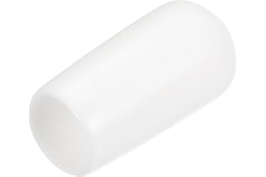 QUARKZMAN 15 Stück Gummi-Endkappen 7 mm ID Gummikappen, Runde Schutzkappen PVC Stopfen Abdeckkappen Lochstopfen Gleiter für Schrauben Gewindebolzen Drahtseile Rohr Möbelfüße, Weiß