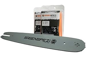 Sägenspezi Guide de 35cm 3/8"P 1,3mm et 2 chaînes à gouge carrée pour Stihl 018 MS180 MS 180