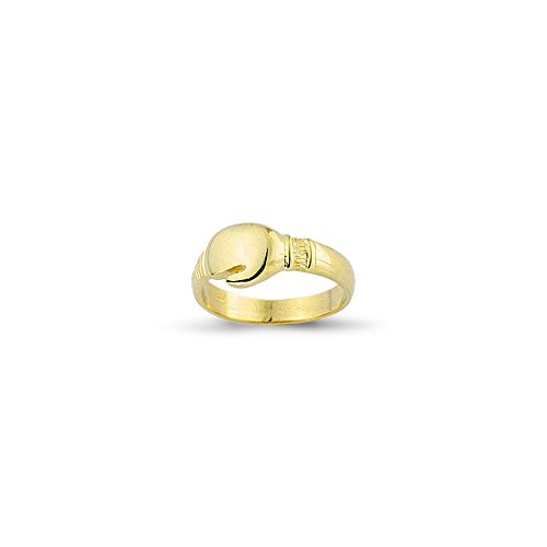 9ct Yellow Gold Plain Baby/Kids Boxing Glove Ring