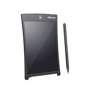Portronics Portable RuffPad Re-Writeable 21.59Cm (8.5-inch) LCD POR-628 with 4 Magnet, Stylus Drawing Handwriting Board, Black