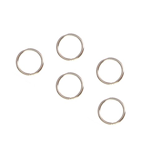 Young & ForeverGift "Boho Gypsy Collection" Silver Circles Hair Loops Hair Rings (Pack Of 5) For Women By Crazeemania (Ha90187)