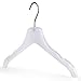 Produktbild HANGERWORLD 25 Halbtransparente Kunststoff Kleiderbügel 42cm Einkehrbungen Plastik Kleiderbügel