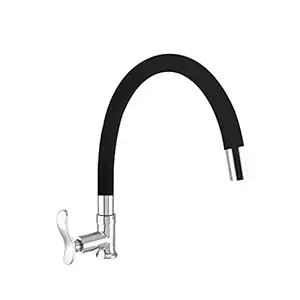 HARISTO 531 Chrome finish Swan Neck Table Mounted Flexible Spout (Black)