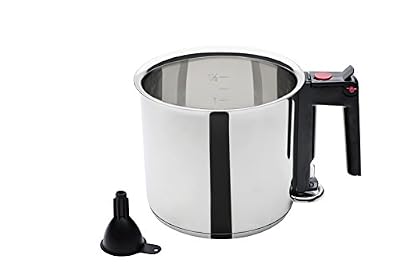 GSW 983167 Simmer Pot Bouilloire 1,5 L - inklusivive Entonnoir, Acier Inoxydable, Argent, 16 cm 2 unités