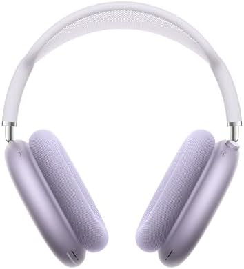 Apple AirPods Max Cuffie wireless over-ear, Cancellazione attiva del rumore di livello pro, Modalità Trasparenza, Audio spaziale personalizzato, Ricarica USB-C, Cuffie Bluetooth per iPhone, Viola