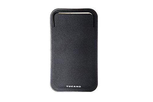 Tucano Liscio Pouch Custodia Universale per Smartphone, Taglia L, Nero