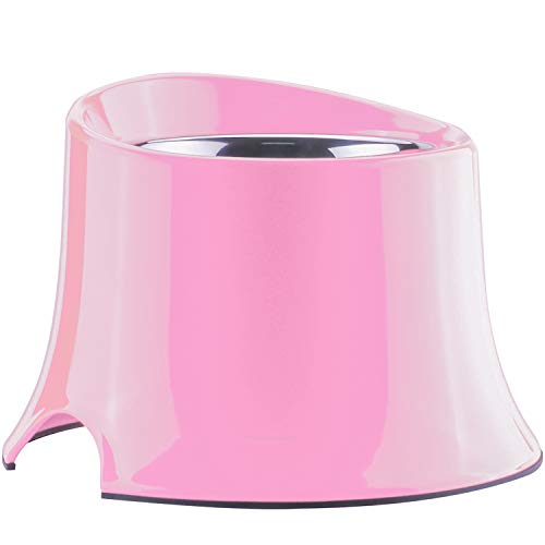 Super Design Comedero Elevado con Cuenco INOX extraíble y Soporte de melamina Duradera, Cuenco Elevado para Perros alimentador Elevado para Comer Relajado