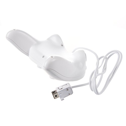 SODIAL R  Mando Controlador para Nintendo Wii Clasico Juego Cable Consola Blanco