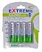 Price comparison product image Extreme 2900 ma/H LR06 AA nickel metal hydride rechargeable batteries Pack of 4