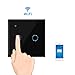 Produktbild AOLVO WIFI Lichtschalter, Touchscreen-schalter, Fernbedienung & Touch Timer Schalter Sprachsteuerung von Alexa Google Home Arbeitet LED Dimmer Lichtschalter (Schwarz 2)