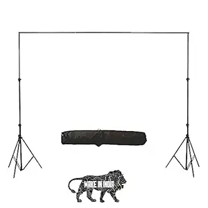 Shomex 9ft x 9ftBackdrop Stand | Background Stand | Photography Backdrop Stand Kit | Decoration Stand | Black Portable Foldable Background Stand with Carry Case Bag