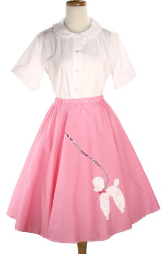 Hey Viv ! Cotton Poodle Skirt Small / Medium Pink