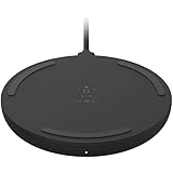 Belkin Tappetino di ricarica wireless da 15 W Boost Charge (Caricabatteria wireless certificato Qi per dispositivi iPhone, Ai