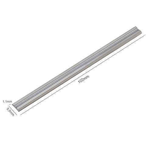 4x Hartmetall Hobelmesser für Hobel Elektrohobel 102 x 5,5 x 1,1 für Bosch Makita AEG Elu Dewalt - 2