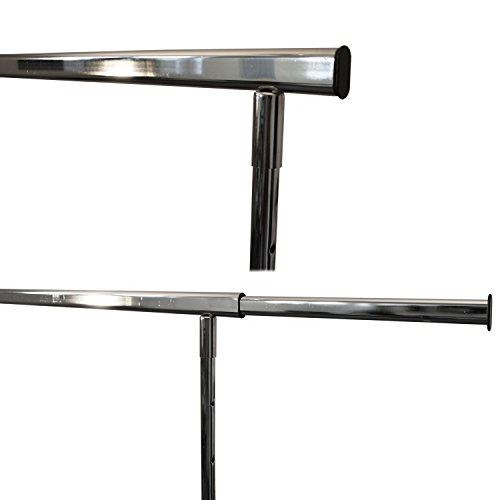 Reiserollständer höhenverstellbar klappbar verchromt (150cm Breite) - 3