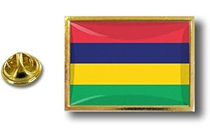 AKACHAFACTORY Spilla Pin pin's Spille spilletta Giacca Bandiera Distintivo Badge Mauritius