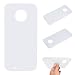 Produktbild HopMore MoTo G6 Plus Hülle Silikon Weiche Silikon Hüllen Matt Design Bumper Ultra Slim Dünn TPU Handyhülle Süßigkeitsfarbe Tasche Schale Case Cover pour MoTo G6 Plus -- Weiß