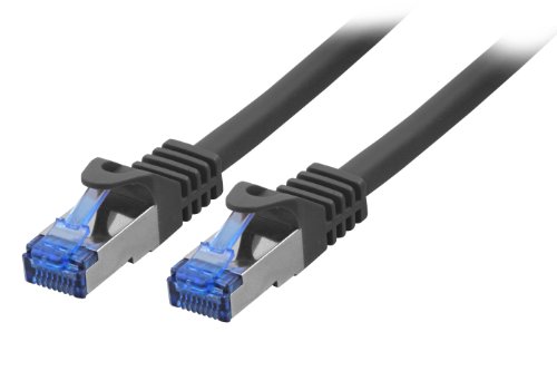 BIGtec 3m CAT.7 Gigabit Netzwerkkabel grau (2 x RJ45, Cat 7, SFTP PIMF, 1000 Mbit/s) halogenfrei - 3