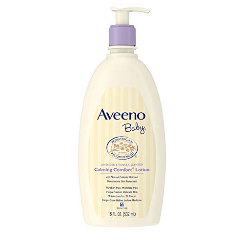 Aveeno Baby Calming Comfort Lotion, Lavender and Vanilla, 18 Fluid Ounce