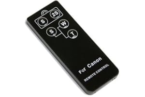 KHALIA-FOTO Infrarot Fernauslöser Kompatibel für Canon EOS 5D Mark II 7D 90D 80D 70D 60D 600D 550D 450D 300D G6 G5 Pro1 RC-1 RC-5 UVM.