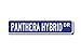 Produktbild qidushop Panthera Hybridschild Panthera Hybrid Schild Cross Breed Snow Leopard Street Sign Funny Words Blechschild Geschenk