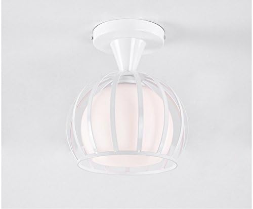 LYTSM® Iron ceiling Lamp, Simple Modern Aisle Corridor Lights Nordic Xuan Guan Creative Balcony Ceiling Fitting room Hall Light Household Lights E27 Chic ( Color : White )