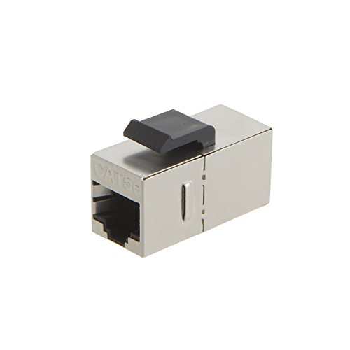 CableCreation 5-PACK Cat5e Geschirmt Inline Modular-Koppler mit Keystone Latch, RJ45 Modular-Koppler für Panel Verbindung, Cat5e 8P8C Buchse auf Buchse Klasse D - 2