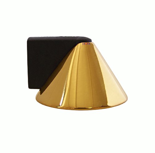 Türstopper TS-24947 Messing poliert Bodenmontage Türpuffer Wandabstandshalter - 2