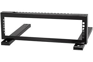 Stalflex Rack Serveur 2U - Cadre Ouvert Baie Serveur Fabriqué en Métal Très Résistant - Armoire Informatique avec Poutre Renforcée pour Les Équipements de Réseau et de Serveur