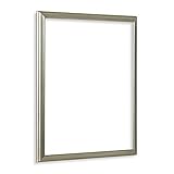 inklusive Blendrahmenbleche Bilderrahmen als Leerrahmen Barockrahmen Kalypso 80 X 120 cm Silber Antik Farbe und Größe wählbar