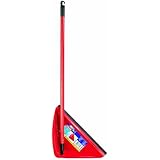 Vileda -Recogedor plegable con labio de goma, mango largo de 80cm, 1 unidad