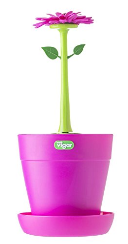 Vigar Flower Power – Besteckhalter, pink – grün - 2