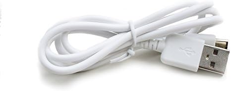 Kingfisher Technology - 90cm White USB Charger Charging Power Cable Lead Adaptor (22AWG) Compatible with SoundPEATS QY7 Bluetooth Headphones
