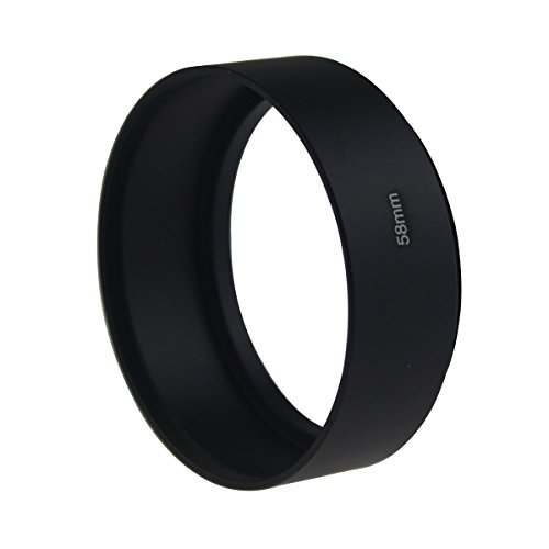 Leadasy 58mm Pare-soleil d objectif M  tal pour Standard   Nikon Canon Sony Lens