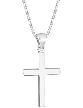 Elli Halskette Kreuz Symbol Basic Religion 925 Sterling Silber 45cm