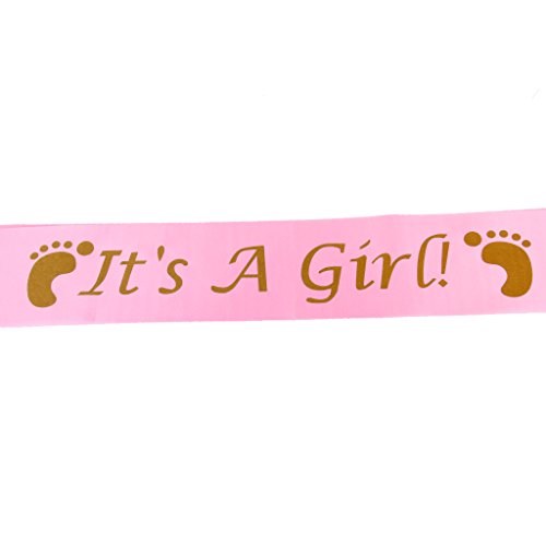 Gazechimp Wimpelkette Wimpelgirlande Girlande Wimpel +It’s a girl Banner Geburtstag Party Hochzeit Dekoration Zimmer Deko - 9