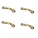 Produktbild Audew Ventil verlängerung Adapter Reifen Ventilverlängerung für Auto Motorrad Scooter 4pcs 45/90/135 Grad Golden 4 * 135