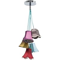 Kare - Lámpara de techo con varias pantallas, diseño de flores