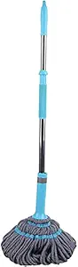 MASAYUKI Mop for Floor Cleaning Microfiber Twist mops Dust Cleaner Stick with Telescopic Squeeze Mopper Adjustable Mob Perfect for Home Cleaning Hardwood Laminate Tiles Extendable Stainless Steel Handle (Multi Color)