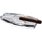 Paşabah&ccedil;e 24105 NudeGlass Kristal &Ccedil;ift Oluklu Ağır Puro K&uuml;ll&uuml;ğ&uuml;