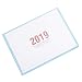 Produktbild gaeruite 2019 Everyday Desk-Kalender, monatliche Desktop-Pads Kalender mit Memorandum der Terminplanung, können als Mauspad