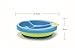 Foryee Baby Keeping Warm Stay Put Divided Suction Warming Plate - Blue