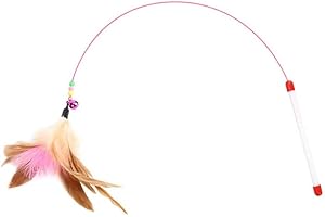 FHODIGOGO Cat Feather Toy Cat Toys Kitten Toys for Indoor Cats Interactive Cat Toys Set Interactive Kitten Toys for Indoor