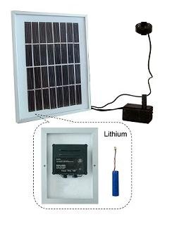 Solarspringbrunnen Solarbrunnen Cascade Garten Brunnen Kaskade Komplettset für Garten und Terrasse Tag und Nacht ! ✔NEU - 6