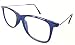 AKSHAJ Stylish Ractangle Blue Full Rim Transparent Spectacle Thin Frame Shades RS.399.00