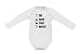 Happy Mama. Babygrow Eat Sleep Poop Repeat Baby Bodysuit Envelope Neckline. 046p (White, 68 cm, 3-6 months)
