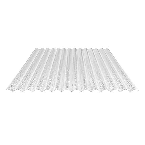 Preisvergleich Produktbild Lichtplatte / Wellplatte / Lichtwellplatte / Profil 76 / 18 / Material Polycarbonat / Breite 1045 mm / Stärke 2,8 mm / Farbe Glasklar / Wabenstruktur