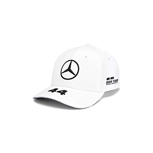 Mercedes-AMG Petronas Motorsport Collection 2019 F1TM pour Enfant. Casquette Lewis Hamilton Blanche