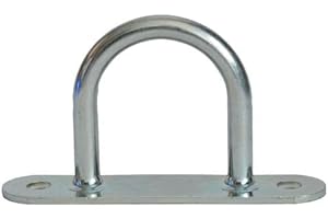 MIEDERHOFF FKAnhängerteile - Pack of 10 – Strap Ramps – 37 x 36 mm – Tarpaulin Hooks – Galvanised Steel, Not Waterproof, Size: 66 mm